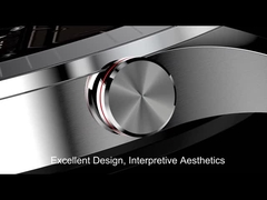 Mensenzaken Smartwatch die met BT Rtl8763ew-de Legeringszwarte roepen van het Siliconezink