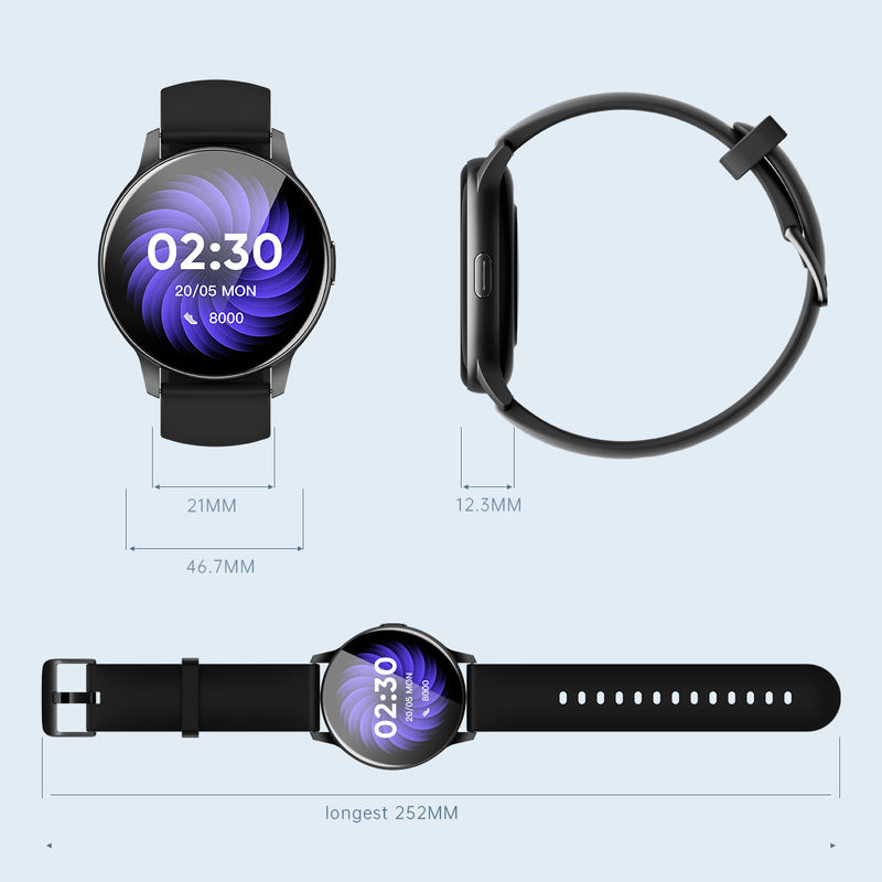 Wearable Mobile Smartwatch In Circle Shape Multifunctional 240x240